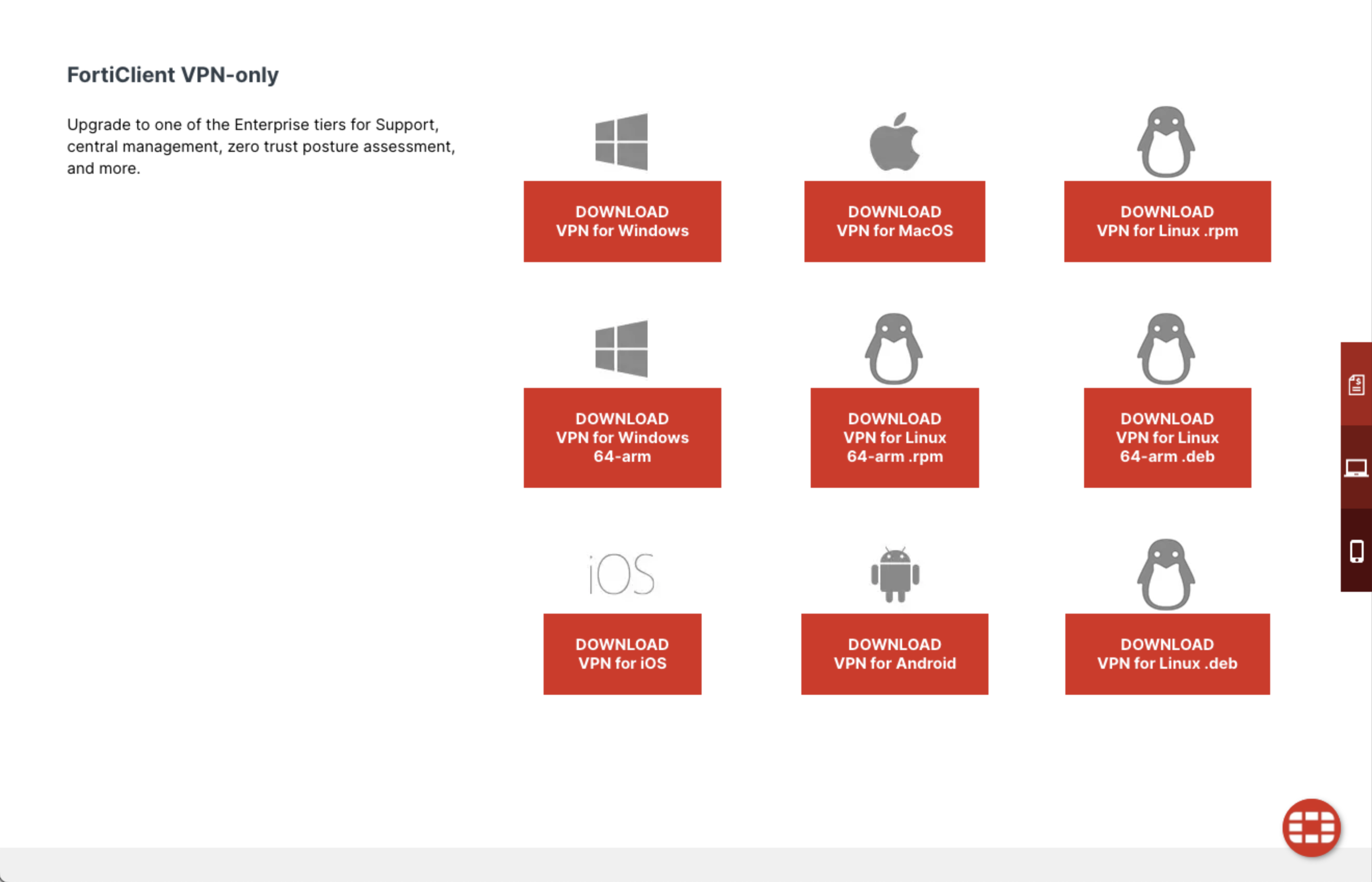 Bura Fortilient download page