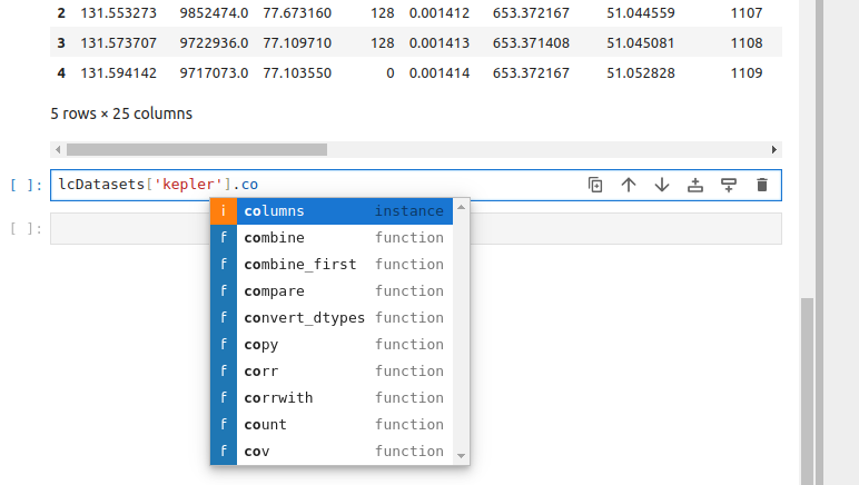 Context-aware code completion suggestions (`Tab`)